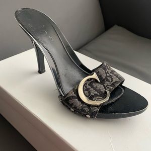 Dior Womens C&D mule heels Y2k